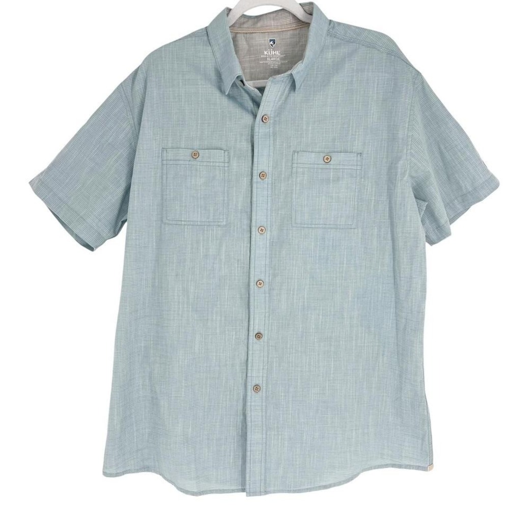Kuhl Men's XL Outdoor Hiking Shirt Blue Gorpcore